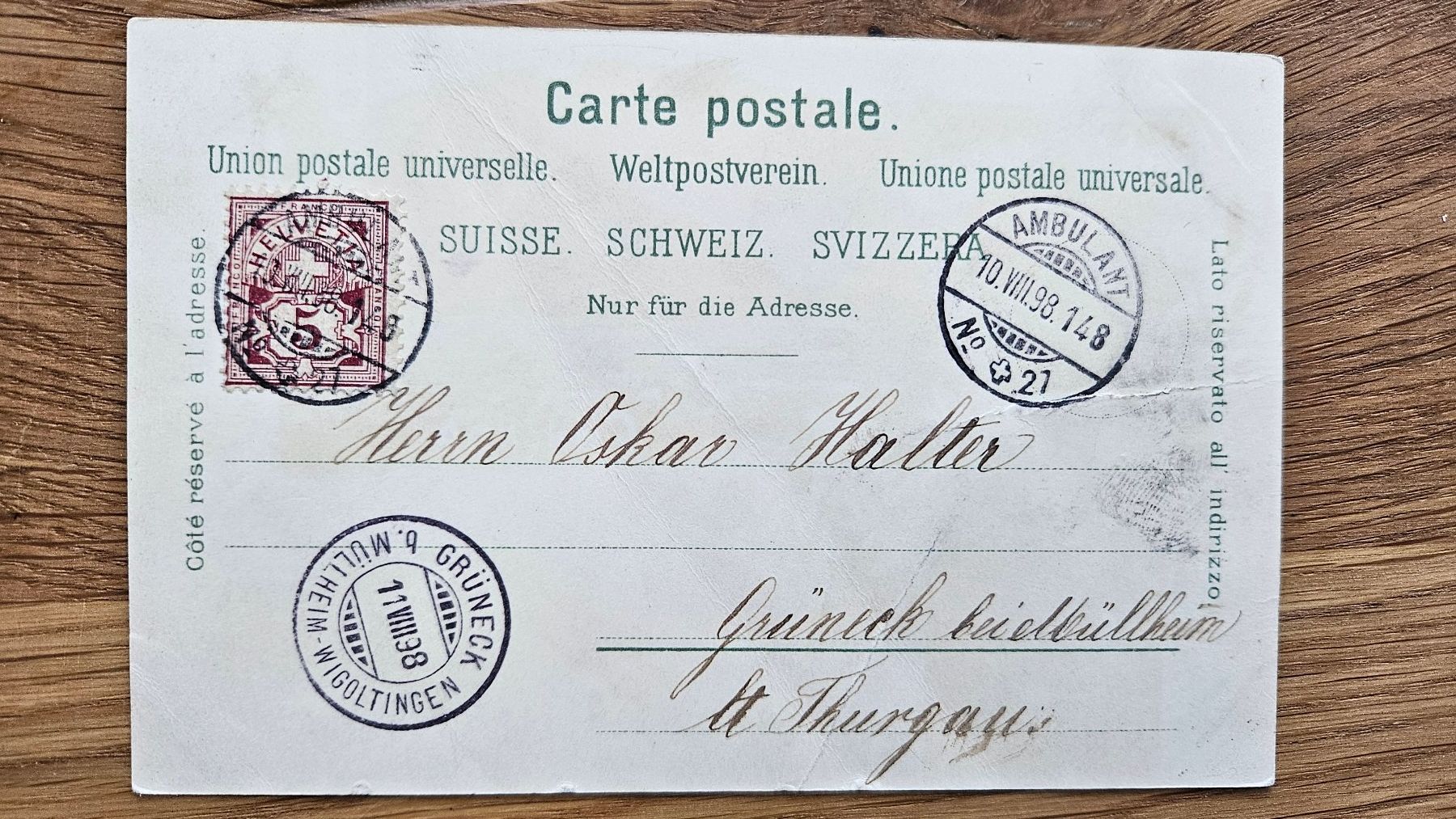 Grafiken & Lithographien: Litho Ennenda1898 für 8.-- – Gebraucht aus Buttikon SZ von Marcelr 1