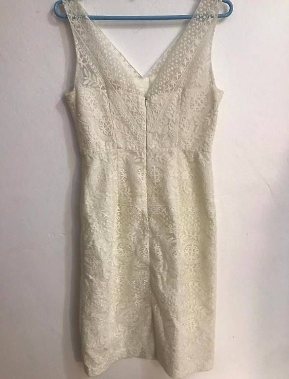 Vestiti: Weisses Spitzenkleid Gr. 36/38 – Usato da Winterthur venduto da Verena_van_E 2