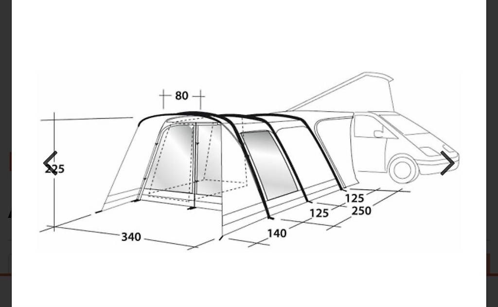 Outwell Verande & Tende da sole: Bus Vorzelt Outwell – Usato da Cham venduto da rauny 2