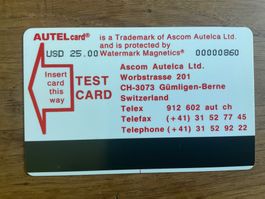 Telefonkarte Ascom Testcard 25.00 USD