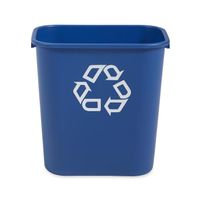 rechteckiger Recycling-Behälter 27 Blau – Abfalleimer/Papier