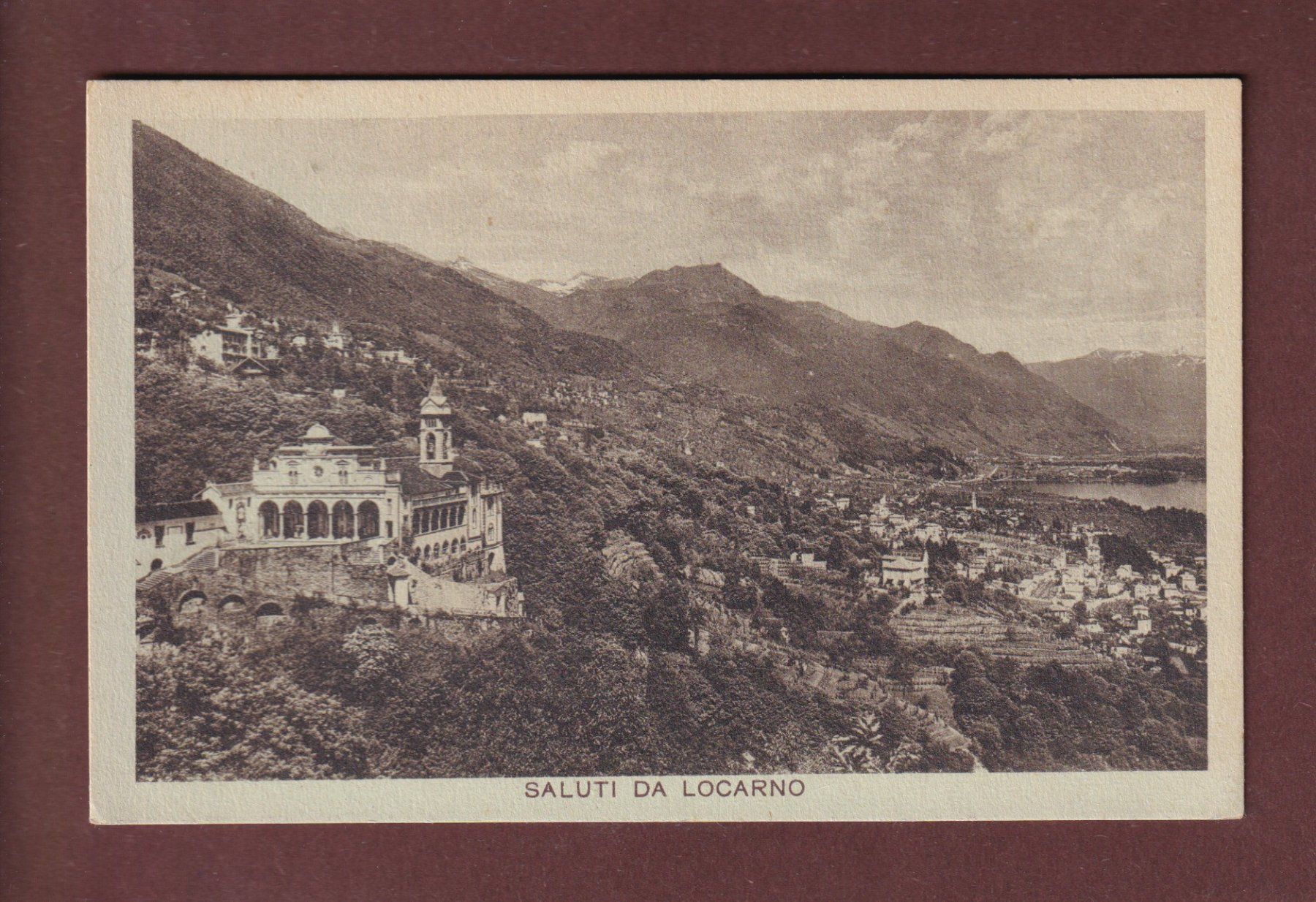 Cartoline postali: Saluti da LOCARNO - 1921 – Usato da Pully venduto da nicecards-shop