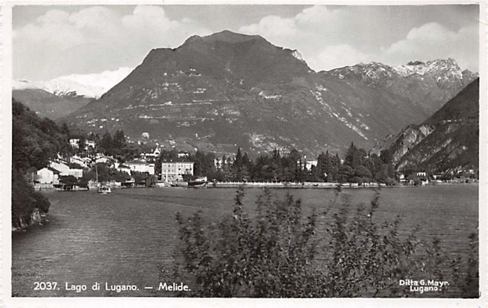 Cartes postales: Melide, Lago di Lugano – D'occasion à Ottikon b.Kemptth. par Neptun1974
