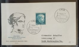 JB30) 1964, Pro Juventute, FDC, US Format