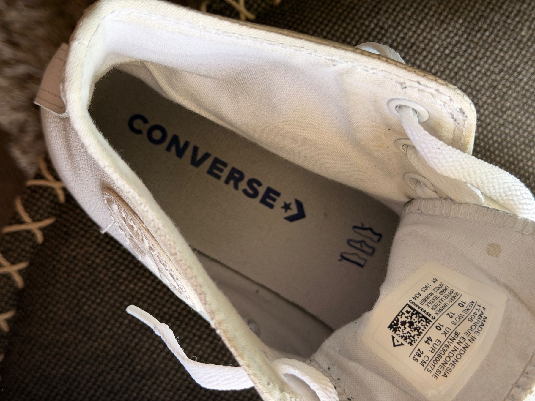 Converse Scarpe da uomo: Converse Schuhe weiss Leder Grösse 44 – Usato da Küsnacht ZH venduto da Icon21 8