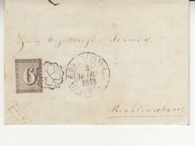 Alle Briefmarken: Zürich 6 Faltbrief Retro – Gebraucht aus Bürglen TG von StampGraf
