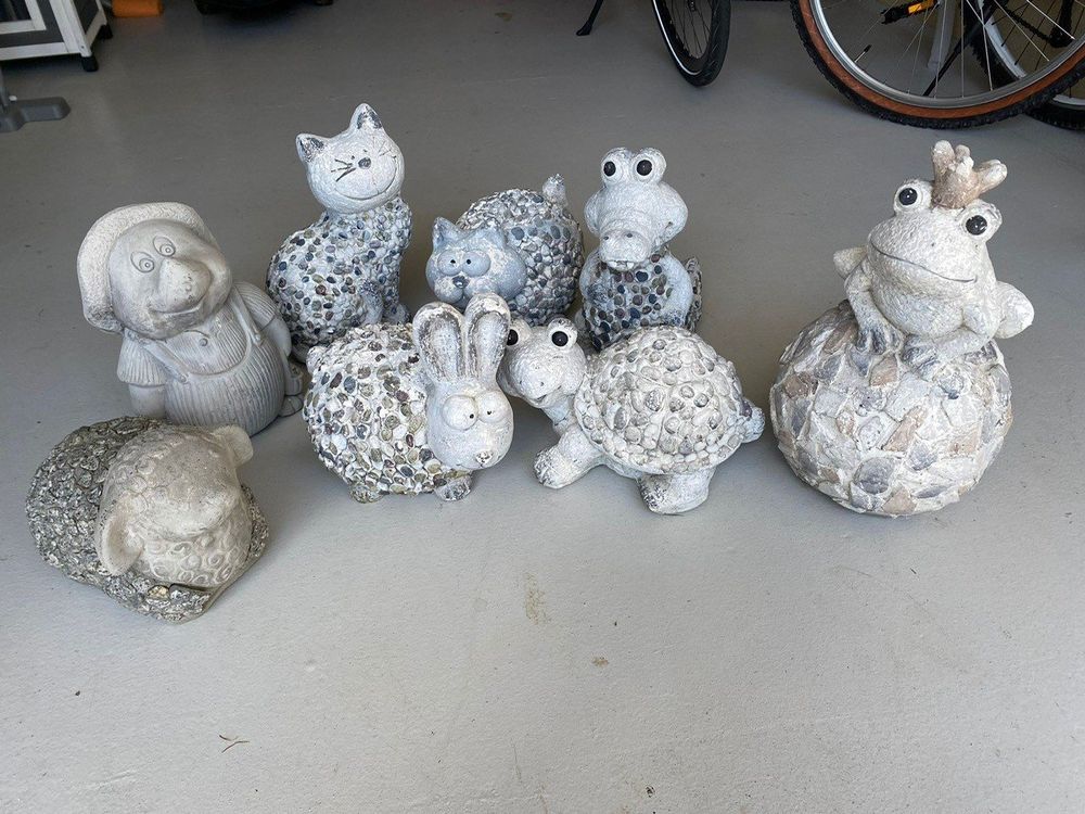 8 Steinfiguren für den Garten Kaufen auf Ricardo