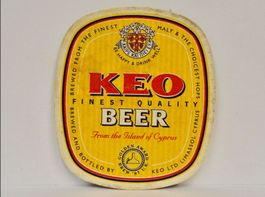 Bierdeckel KEO FINEST QUALITY BEER Bier Untersetzer Vintage