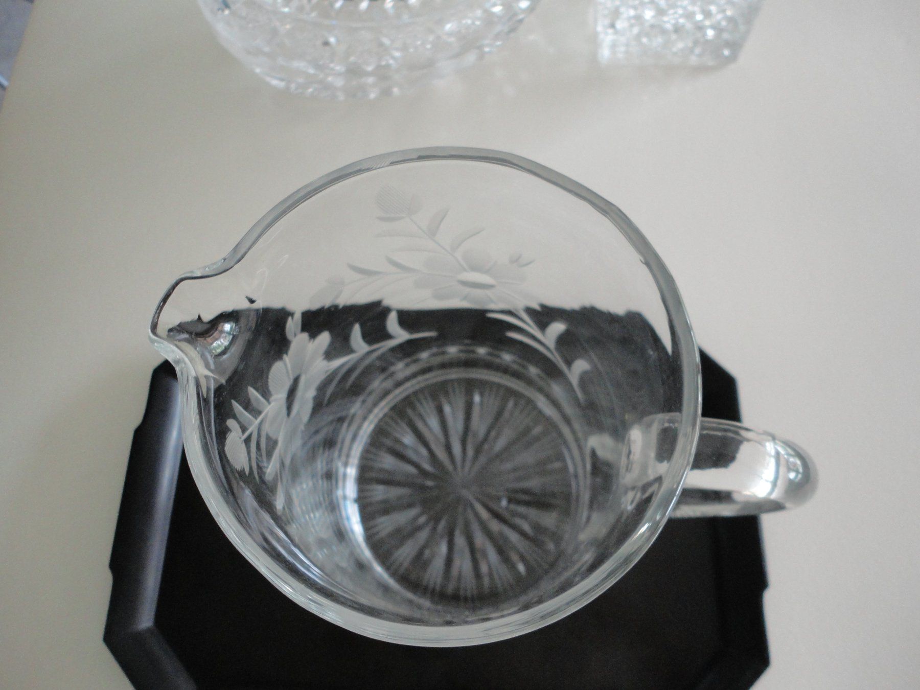 Carafes: Vintage Glaskrug mit Brilliantschliff – Neuf (Voir description) à Bonstetten par nat_tv99 2