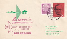 Erstflug Air France Caravelle Düsseldorf - Berlin 1961