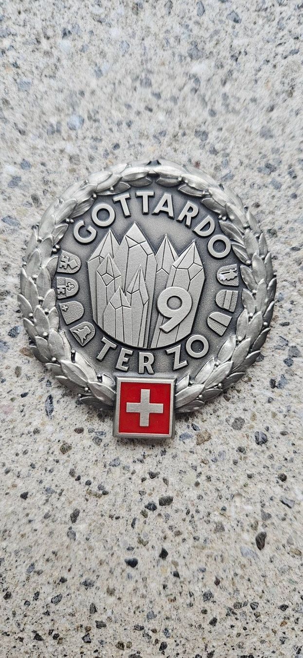 Schweizer Armee Placchette & Badge: *** Beretemblem Silber Schweizer Armee *** – Nuovo e nell'imballaggio originale da Riedholz venduto da fr_sIruP