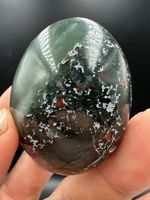 Afrikanischer Blutstein Heliotrop Handschmeichler, Heilstein