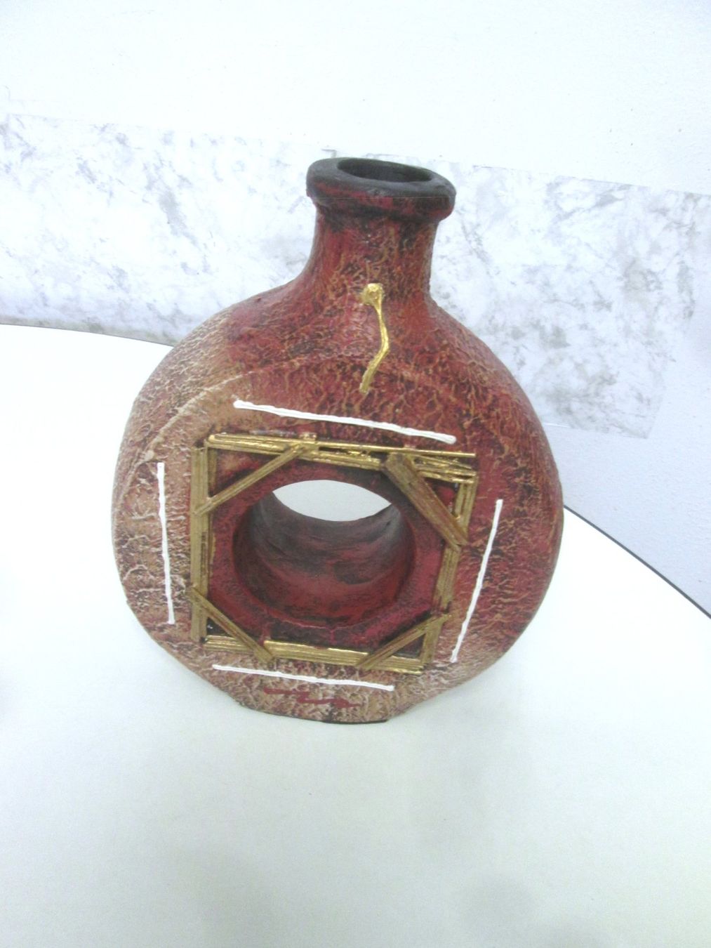 Vase & Récipients: Keramik-Blumenvase – D'occasion à Sementina par babucia