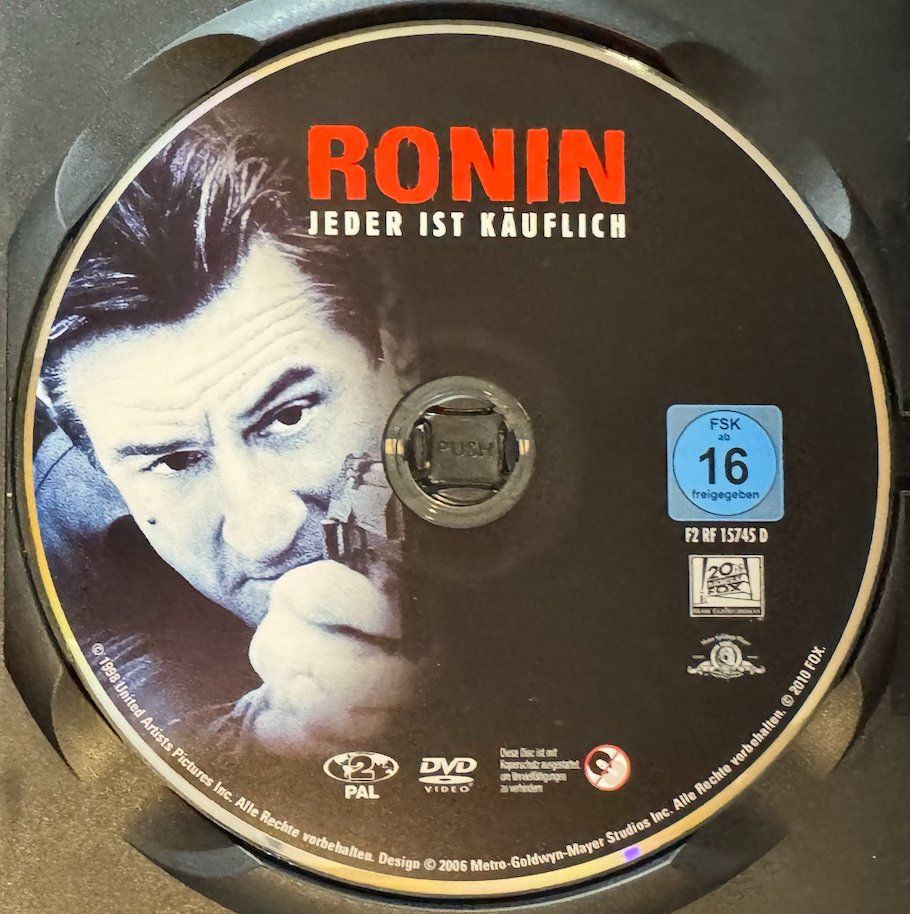Tutti i DVDs: DVD RONIN - ROBERT De NIRO – Usato da Wisen venduto da gigisna 1
