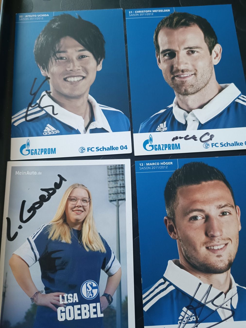 Autografi: FC Schalke - 4x handsigniert – Usato da Menziken venduto da Artographs