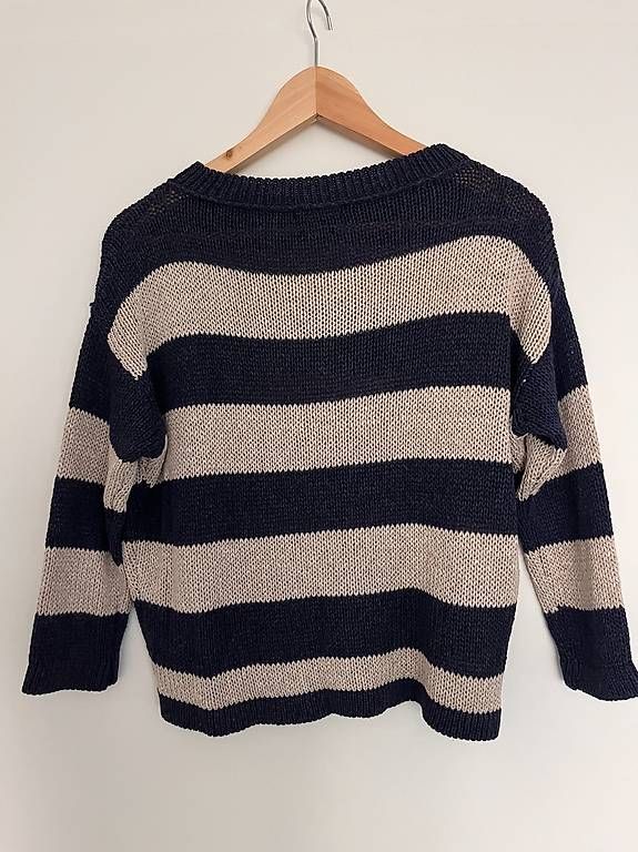 Massimo Dutti Maglioni & Felpe: Leichter Sommer-Pullover, Gr. S, blau/creme, Massimo Dutti – Usato da Herrliberg venduto da Kat_s2dn 1