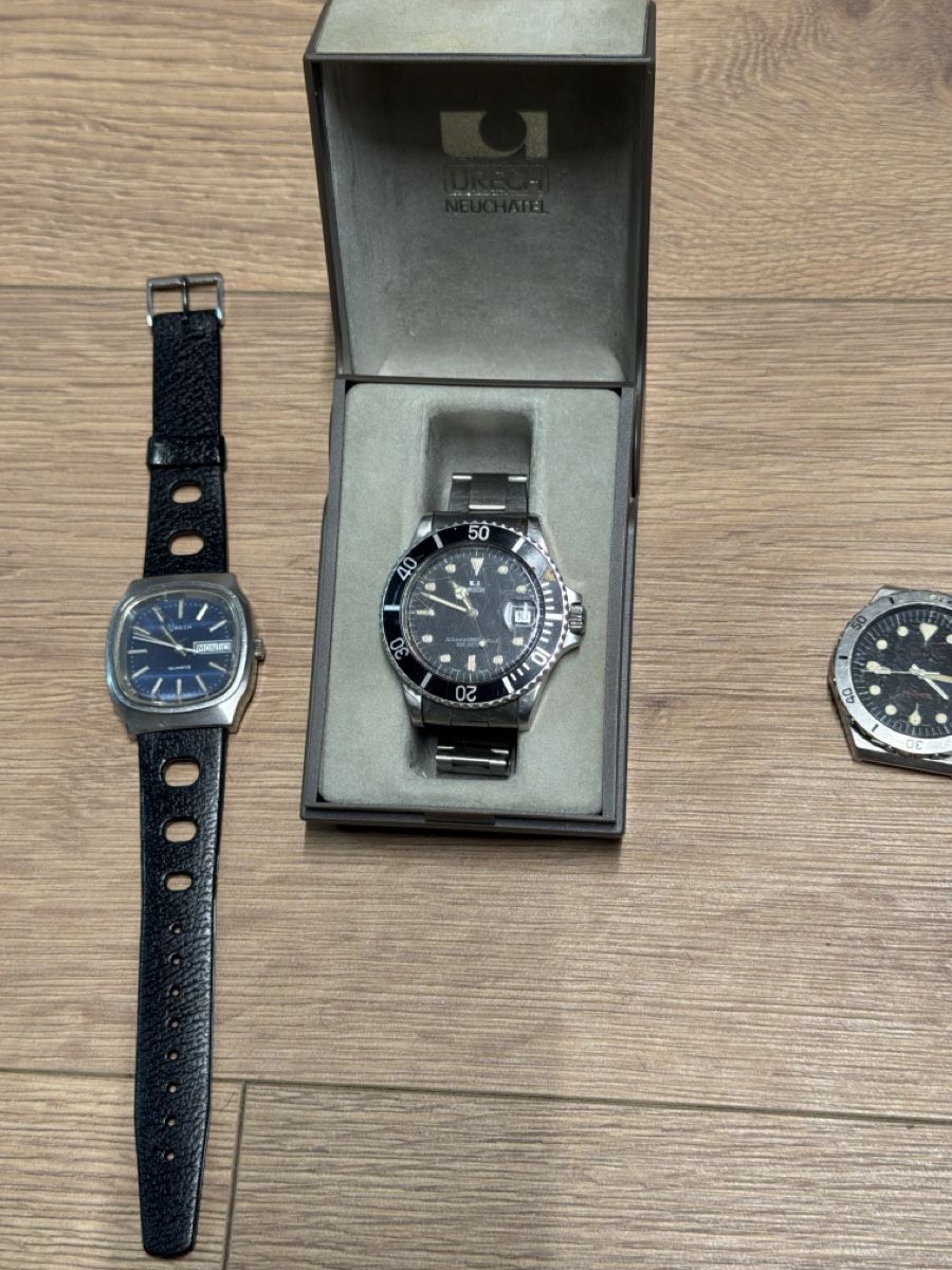 Uhren: Orologi URECH lotto 3 pezzi 2 sub professionale 1 data – Gebraucht aus basel von Swiss._.1978