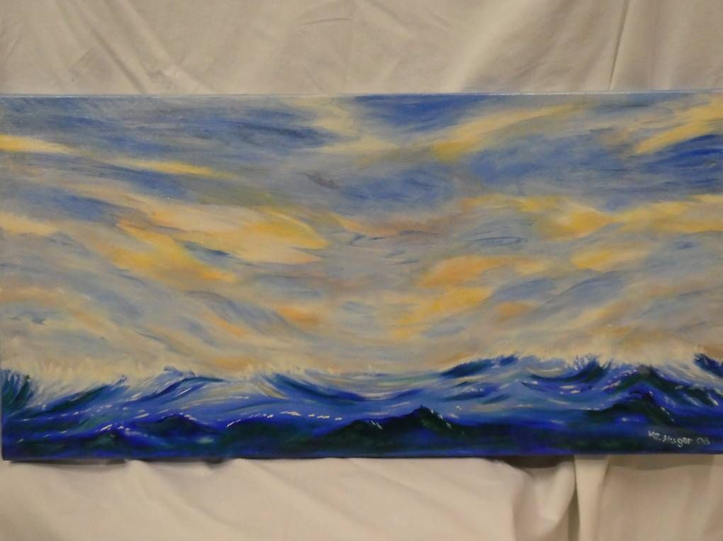 Foto & Immagini: Acrylbild Meereswogen – Usato da Uznach venduto da gartenri