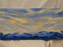 Acrylbild Meereswogen