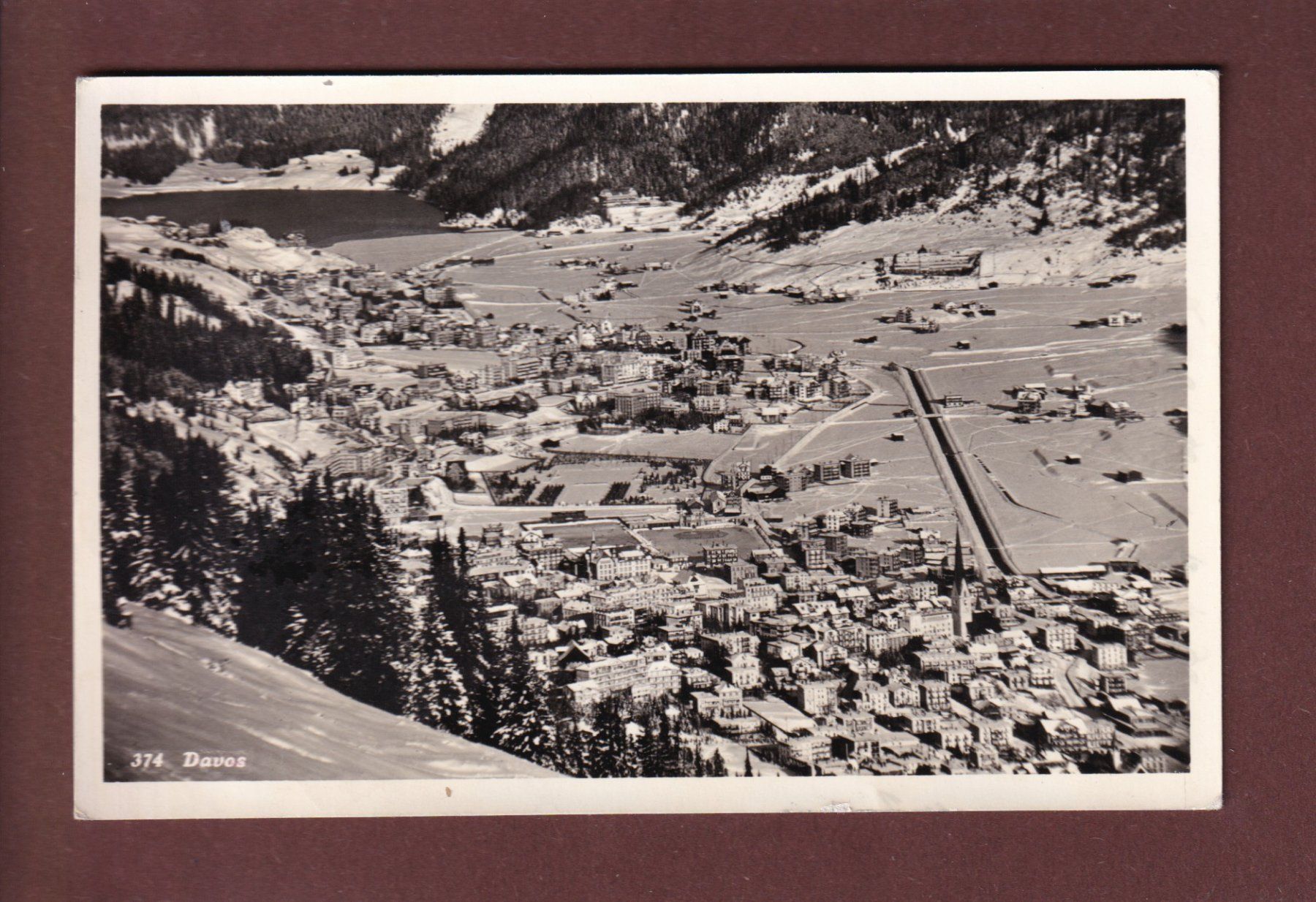 Cartoline postali: DAVOS – Usato da Pully venduto da nicecards
