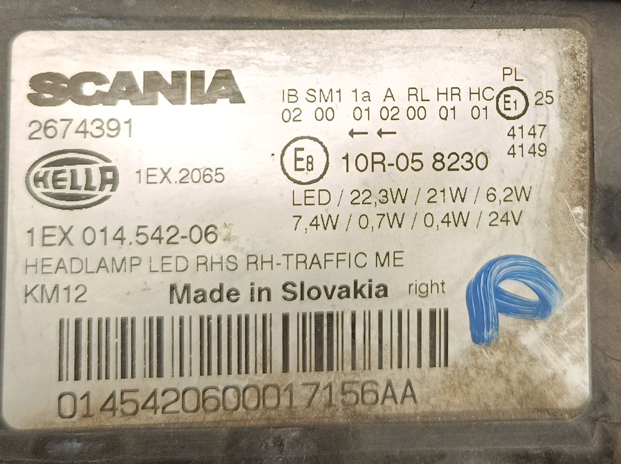 Scania Fari: Scania LED Scheinwerfer rechts,(em329) – Usato da Künten venduto da Schnaepplihuus