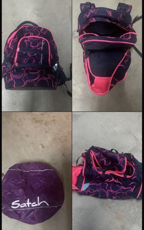 Satch Schulrucksack inkl Sporttasche und Regenschutz