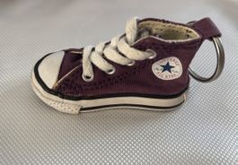 Mini Converse All Star Sneaker Anhänger Lila
