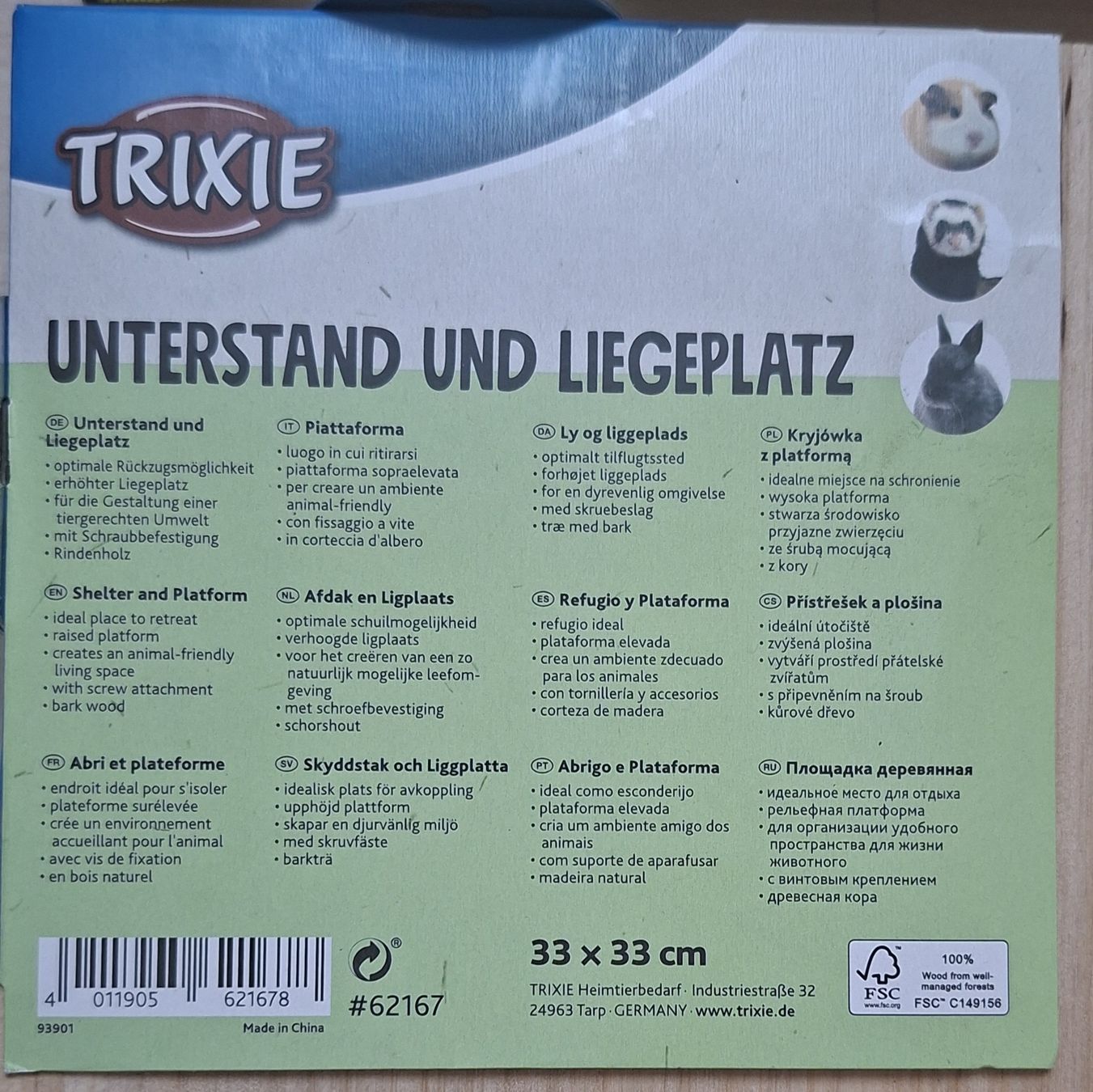 Holzartikel: Nagetier Unterstand & Liegeplatz – Neu (gemäss Beschreibung) aus Saland von nao_82xj 1