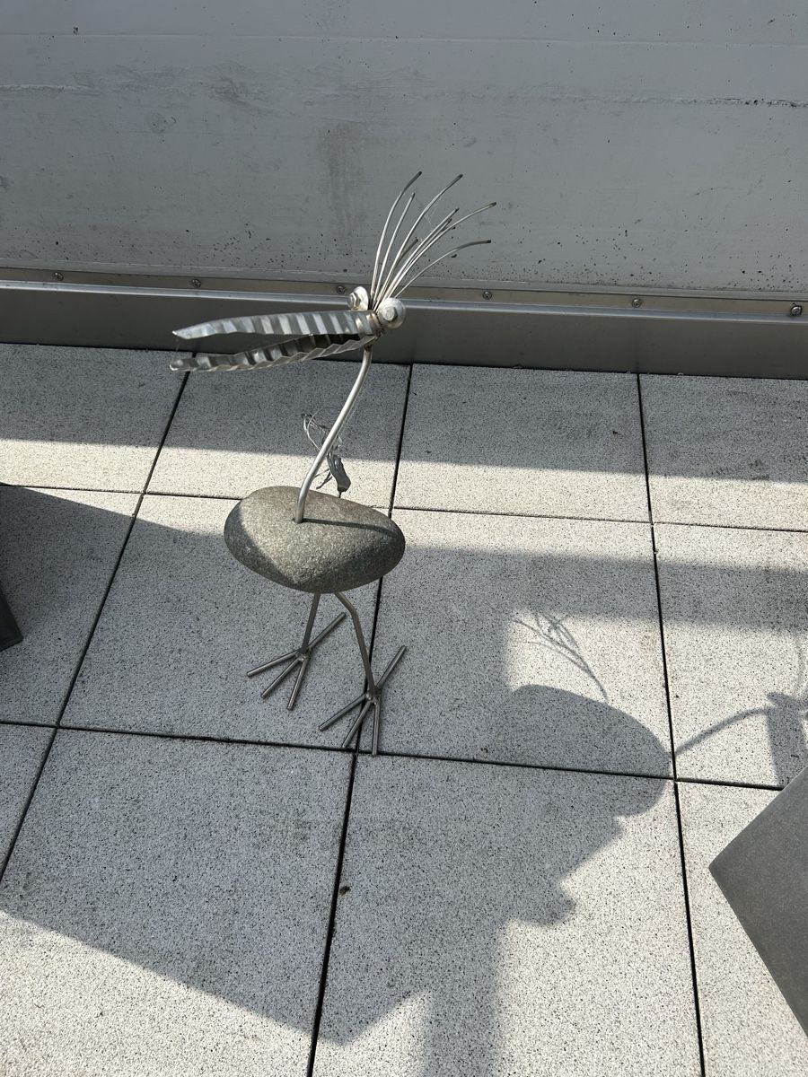 Statuette: 3 Deko-Vögel  Stein Metall – Usato da Arnegg venduto da ASCHERMITTWOCH 2