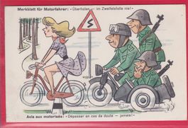 JUX-MILITÄR, MERKBLATT FÜR MOTORFAHRER-ÜBERHOLEN-IM ZWEIFELS