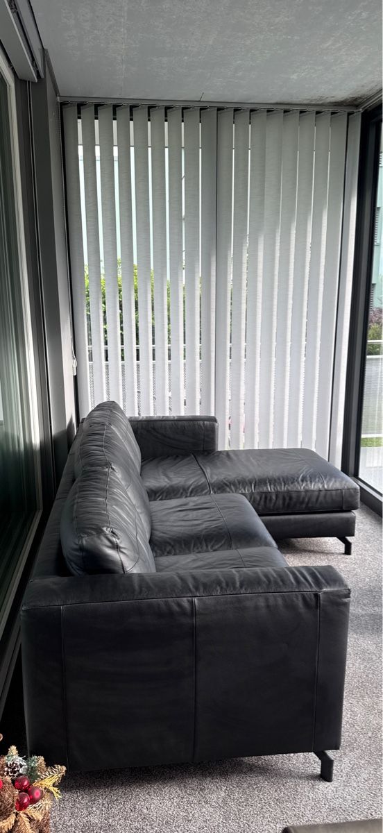 Divani: Ecksofa Leder schwarz guter Zustand – Usato da Neuhausen venduto da Innaweber 5