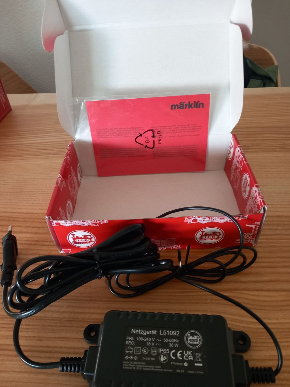 LGB Modelleisenbahnen: LGB-Netzgerät 51092 – Neu und originalverpackt aus St. Gallen von bmrochr