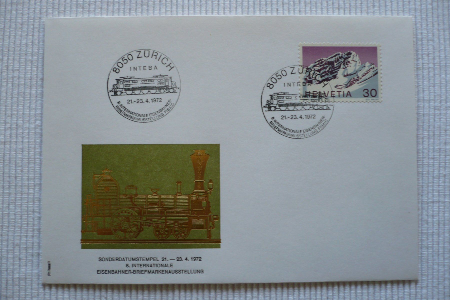 Tous les timbres: 1972 INTEBA, Zürich – D'occasion à Zürich par saltandpepper008