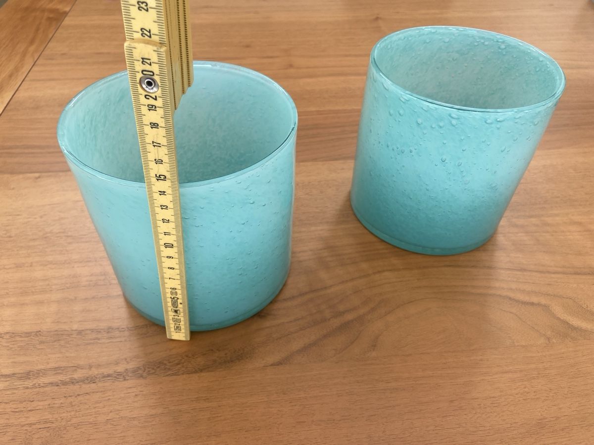 Vasi & Recipienti: Türkisfarbene Glasvasen – Usato da Mauren TG venduto da Galena 1
