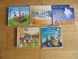 5 Kinder-CDs (FU): Geist Drachen Fuchsbande Ferox Wissen
