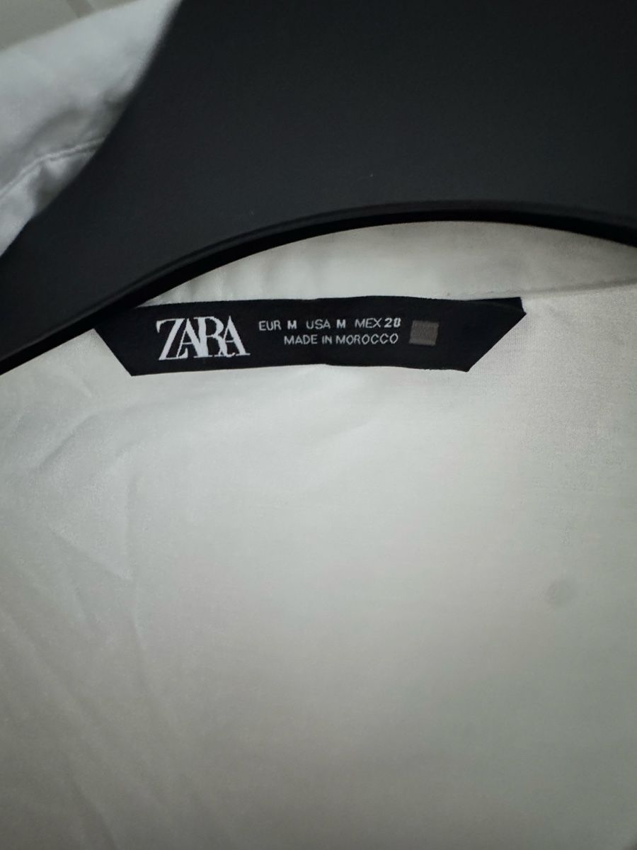 Zara Kleider: Vestito camicia lunga bianca Zara M – Gebraucht aus Porza von kaj_d5q7 1
