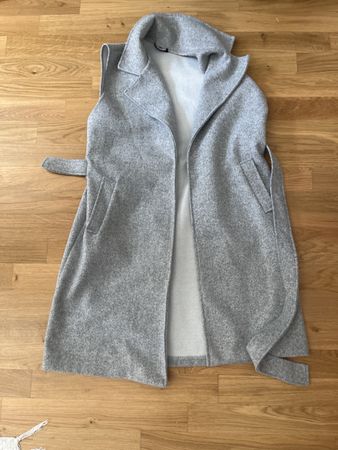 Long gilet gris NEW COLLECTION