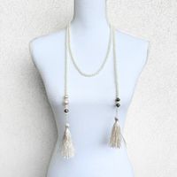 Collier / Chaine Perles Blanches