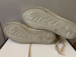 Gucci Sneaker Canvas Leder Gr.41 Top Zustand wie neu ☀️