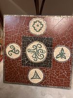 Einzigartiger Mosaiktisch, Handarbeit - Vintage Look!