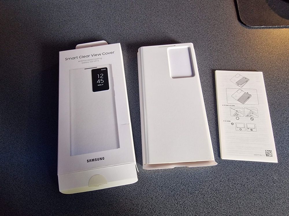 Smart Clear View Cover Samsung S22 Ultra White | Kaufen auf Ricardo