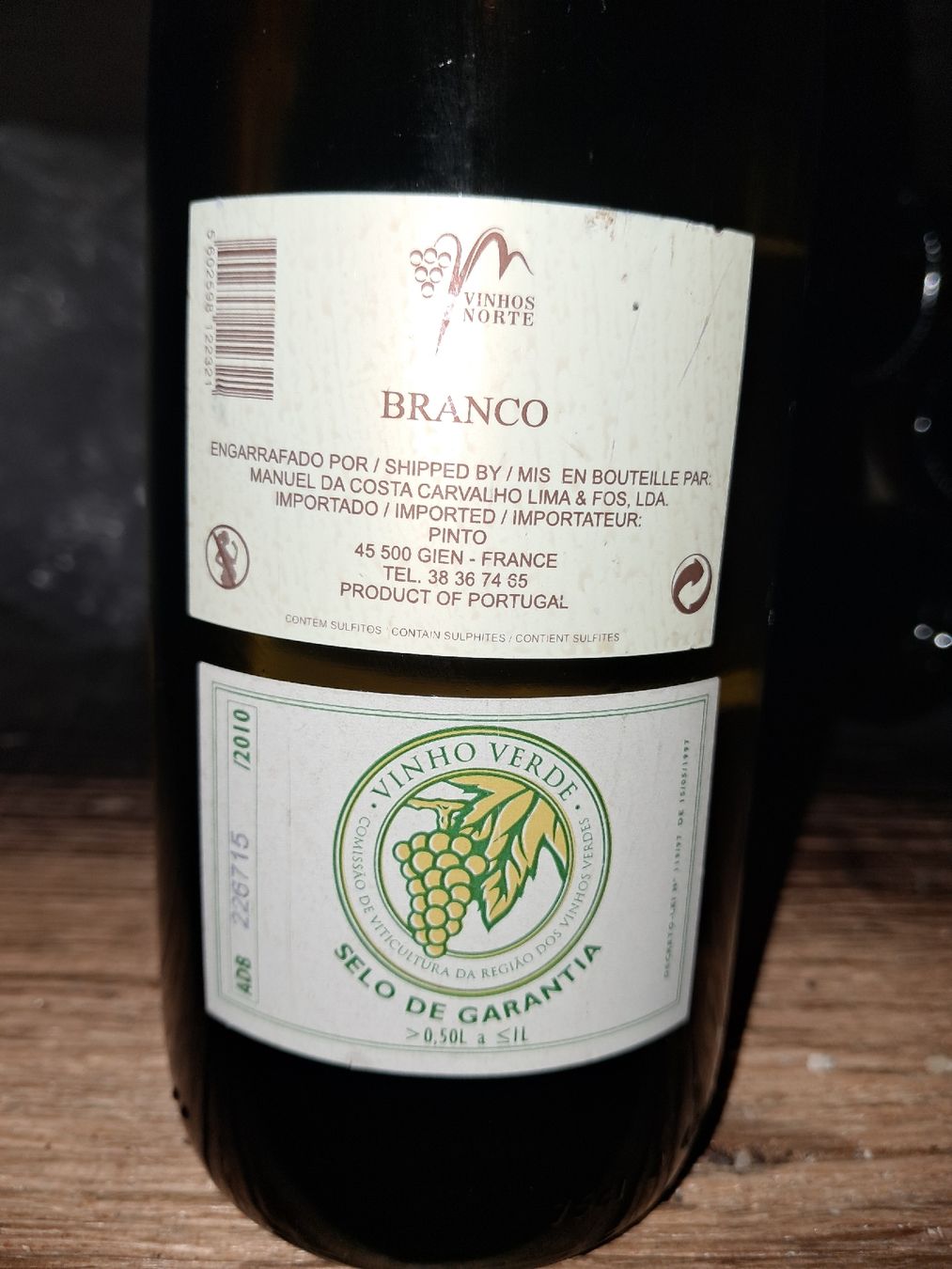 Vino: Cruzeiro Vinho Verde Branco 2010 – Nuovo e nell'imballaggio originale da Le locle venduto da juliensaran 3