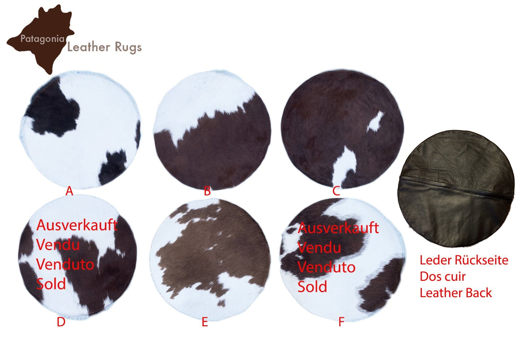 Kissen: Kuhfell Sitz Auflage - Sitzkissen – Neu und originalverpackt aus Arbedo von patagonialeatherrugs 4
