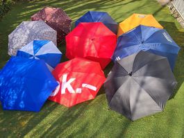 Regenschirme, Konvolut 10 Stück
