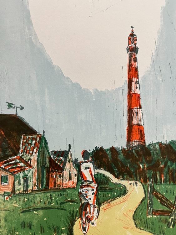 Grafica & Litografie: JAN WIEGERS LITHOGRAPHIE SIGNIERT – Usato da Gersau venduto da kunst-online 1