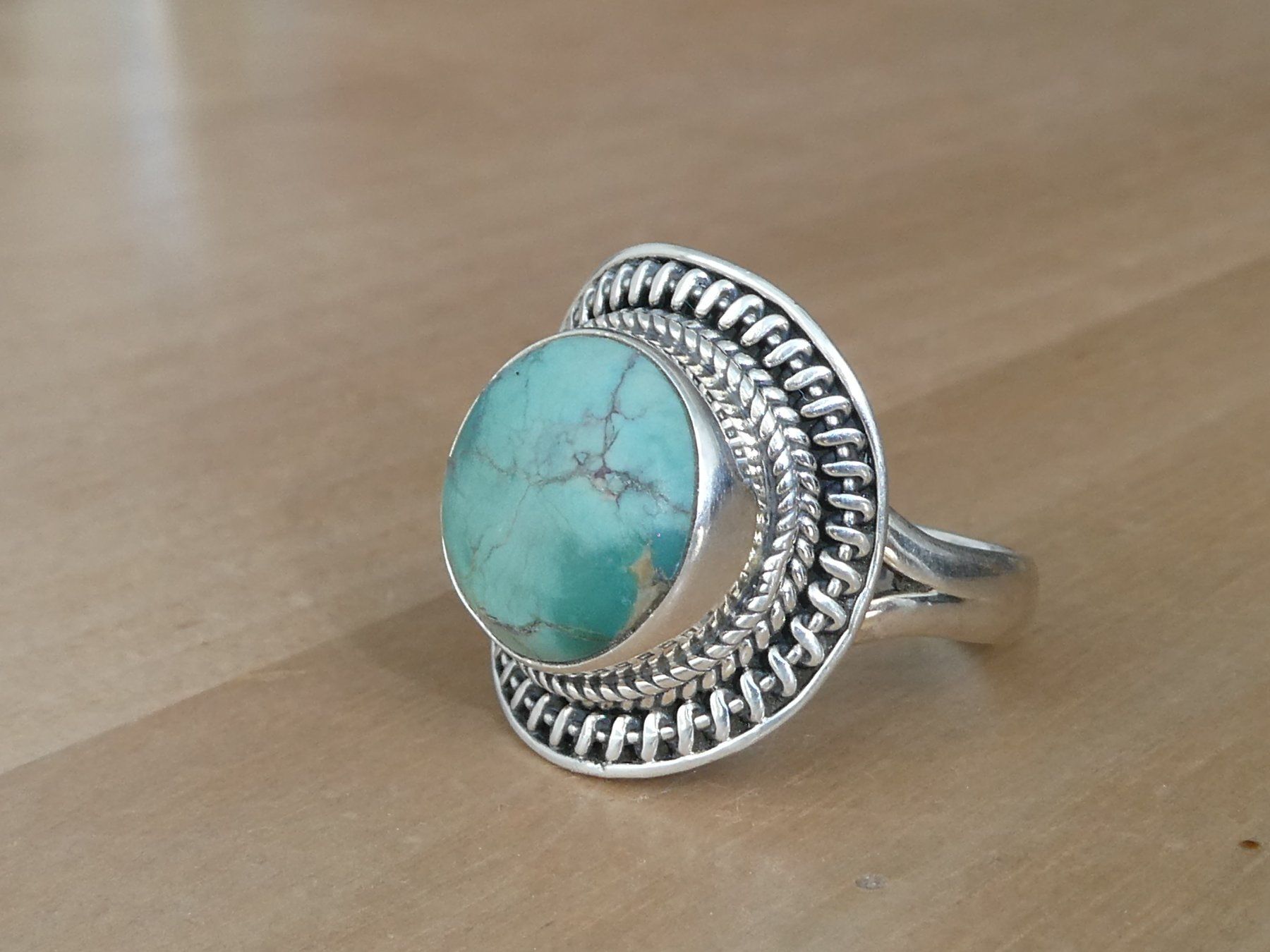Ringe: Silberring 925 mit blau grünem Türks – Gebraucht aus Beromünster von legolas_mt-gd 1