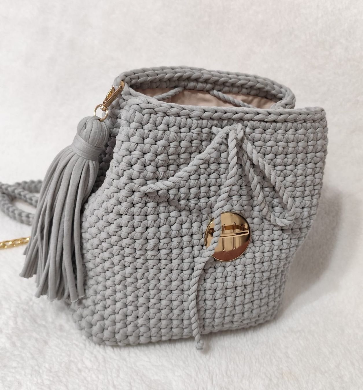 Borse da donna: Handgefertigte Häkeltasche – Nuovo (secondo la descrizione) da Kaltbrunn venduto da gurlukhandmade 5