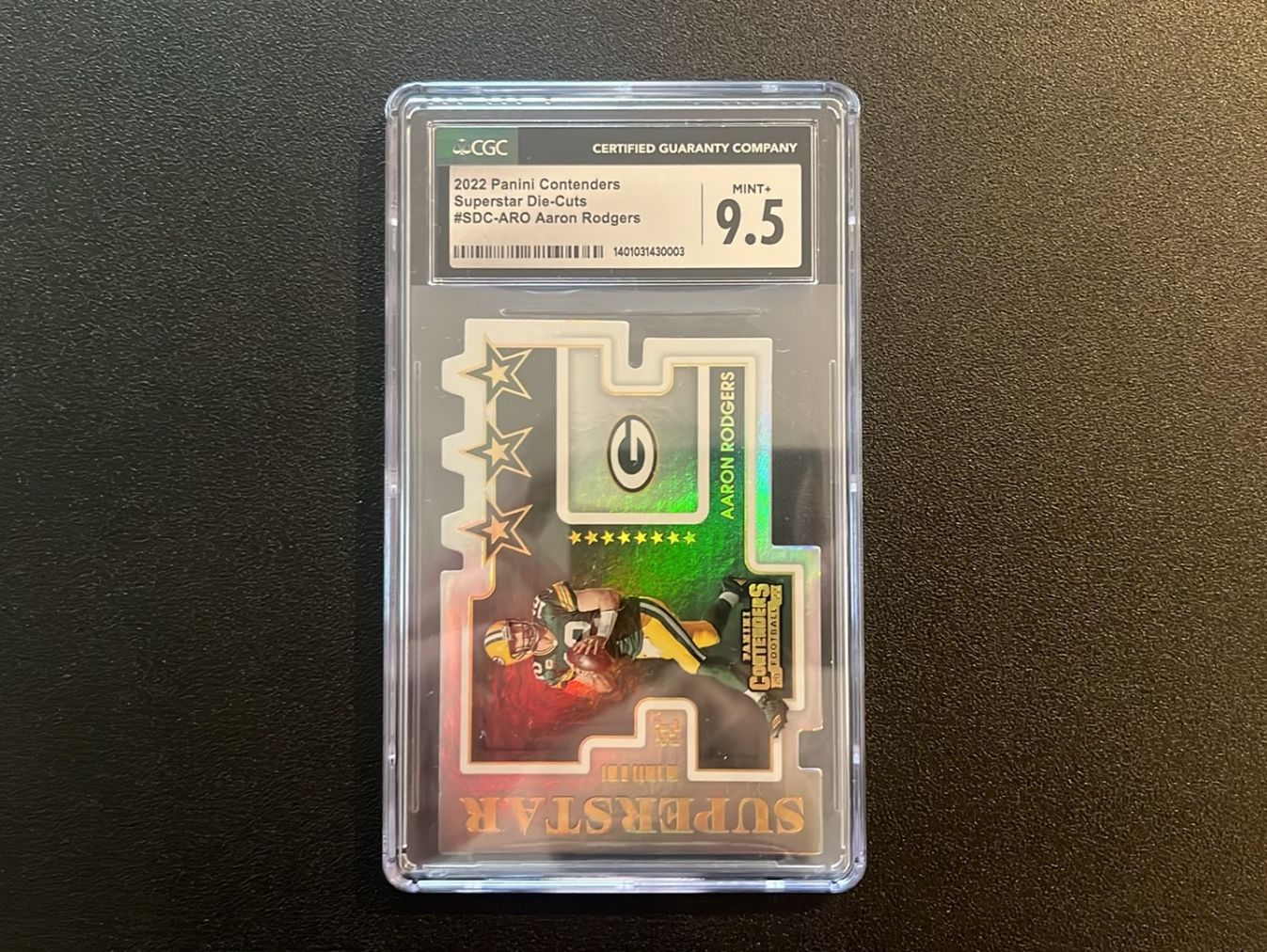 NFL Carte collezionabili: Aaron Rodgers Superstar Die-Cuts CGC 9.5 – Usato da Seuzach venduto da provenzano18