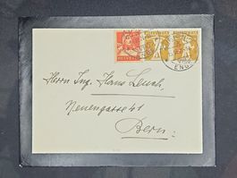 CL23 Enveloppe + Timbre Suisse 1921