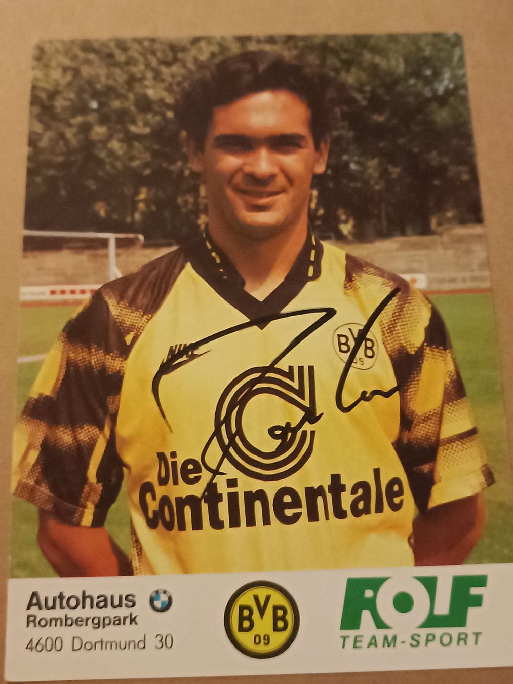 Autografi: Gerhard Poschner - BVB - Borussia Dortmund - Handsigniert – Usato da Menziken venduto da Artographs